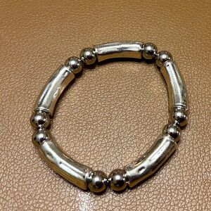 Silver Beaded Bracelet